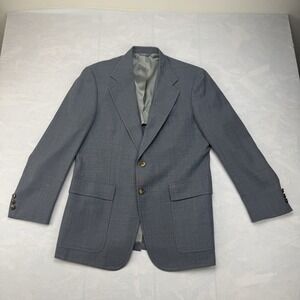Botany 500 Gray Wool Blazer Sport Coat Men's 40R Made USA